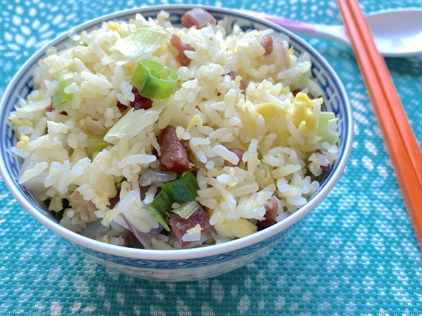 Chinese Fried Rice Recipe ( with Chinese Sausage) ( 臘腸炒飯 ) - Eva's Wok